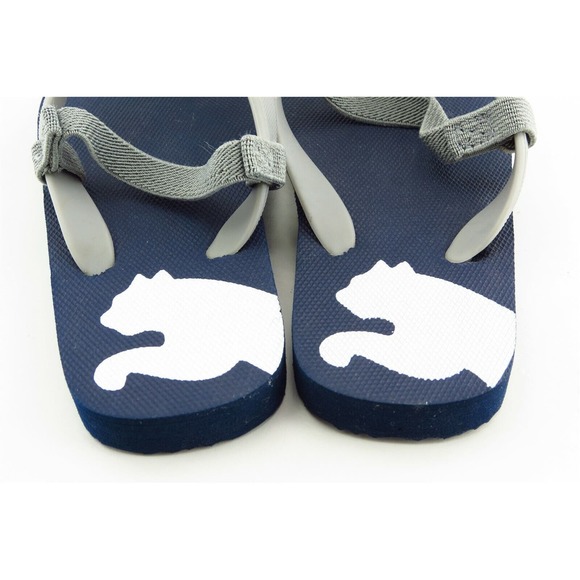 PUMA Toddler Sz 10-11Medium Gray Flip Flops Synthetic - Picture 4 of 6